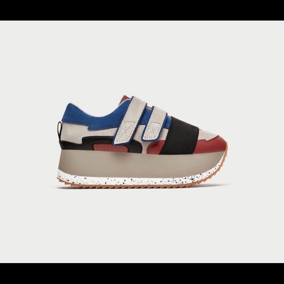 zara platform sneakers